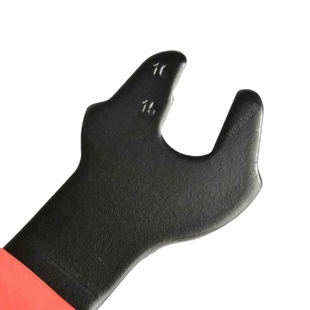 Ключ педальний червоно-чорний якісний PIHU ВТ-2919 фото westvelo.com