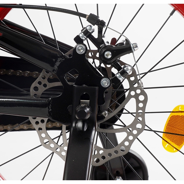 Дитячий велосипед 18 ST Corso «FALCON» FL-18214 дискові гальма, чорно-червоний фото westvelo.com