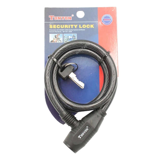 Замок на ключ TONYON 420 Ø10mm L-800mm фото westvelo.com