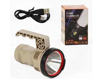 Ліхтар світлодіодний вбудований акумулятор WH-0688, USB, індикатор заряду, 6 режимів