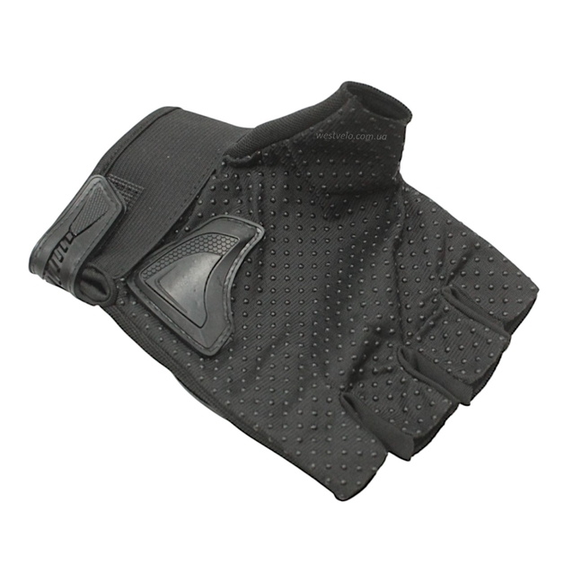 Рукавиці (тактичні) Anlaer, чорно-сині (з відкритими пальцями) фото westvelo.com