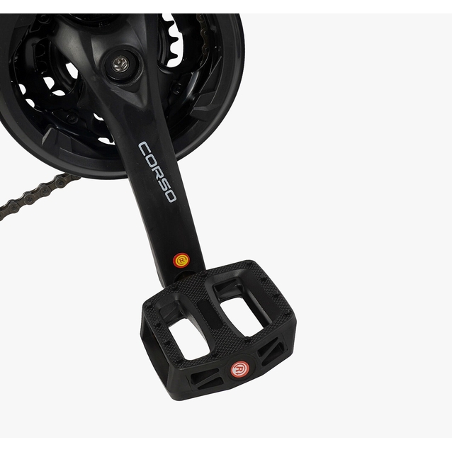 Велосипед 26 AL Corso «NEXT» NX-26167 алюміній 15", (к-т SHIMANO) чорно-жовтий фото westvelo.com