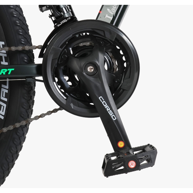 Велосипед 29 ST Corso «ALPHA» LF-29102 сталь 21", (к-т SHIMANO) чорний фото westvelo.com