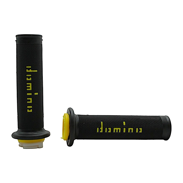 Мото гріпси DOMINO універсальні (тип5) чорно-жовті ITALY фото westvelo.com