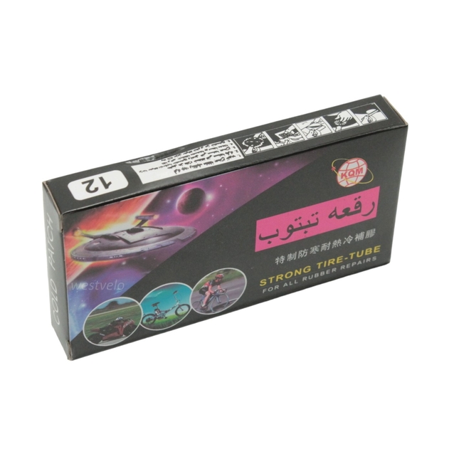 Латки + клей RS 12 круглі (чорні) фото westvelo.com