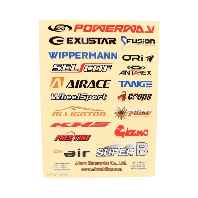 Наклейки прозорі (жовтий фон) фото westvelo.com