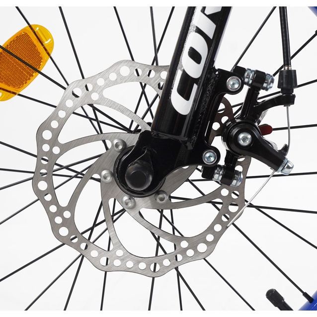 Дитячий велосипед 18 ST Corso «FALCON» FL-18020 дискові гальма, чорно-синій фото westvelo.com