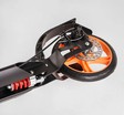 Самокат дитячий 2-х колісний, PU Best Scooter «FACTOR» BS-98033 чорно-помаранчевий,, Ø200mm, AL, 2 амортизатора, фляготримач фото westvelo.com