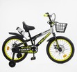 Дитячий велосипед 18 ST Corso «FALCON» FL-18107 дискові гальма, чорно-жовтий фото westvelo.com