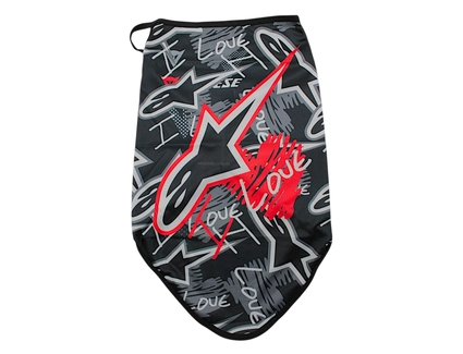 Маска обличчя пилозахисна "Alpinestars" GE-84, з чорним малюнком