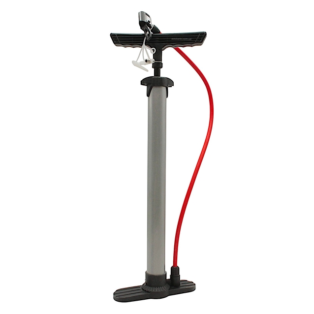 Насос авто HAND pump,(608) сталевий сірий, 2-ний наконечник (AV/FV) фото westvelo.com