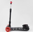 Самокат дитячий 3-х колісний, Best Scooter «MAXI» 80542 чорно-червоний, колеса PU Ø120mm/40mm, парогенератором, МУЗИКА, ТУРБІНИ фото westvelo.com