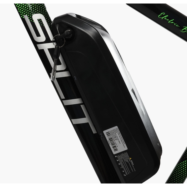 Електровелосипед 29 ST Corso «SPLIT» SP-65112 сталь 19, двигун 350W, акумулятор 36V13Ah літієвий (к-т SHIMANO) чорно-зелений фото westvelo.com