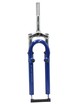 Вилка 26 аморт. різьб. китай V-brake шток L-200mm р.з L-100mm синя фото westvelo.com