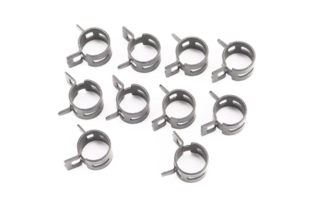 Хомут пружинний Ø12мм, чорний, (10шт)