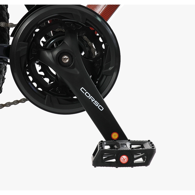 Велосипед 26 ST Corso «ENERGY» EN-26049 сталь 13", (к-т SHIMANO) чорно-помаранчевий фото westvelo.com