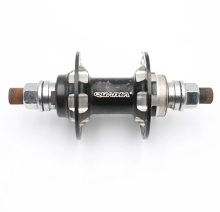 Втулка BMX передня, (AL) QUANTA, диск різьба, під вісь 14мм, чорна (14Gx36H)