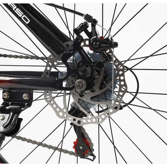 Велосипед 26 ST Corso «ENERGY» EN-26302 сталь 15", (к-т SHIMANO) чорно-червоний фото westvelo.com