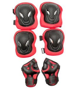 Комплект підліткового захисту у сітці 539, чорно-червоний