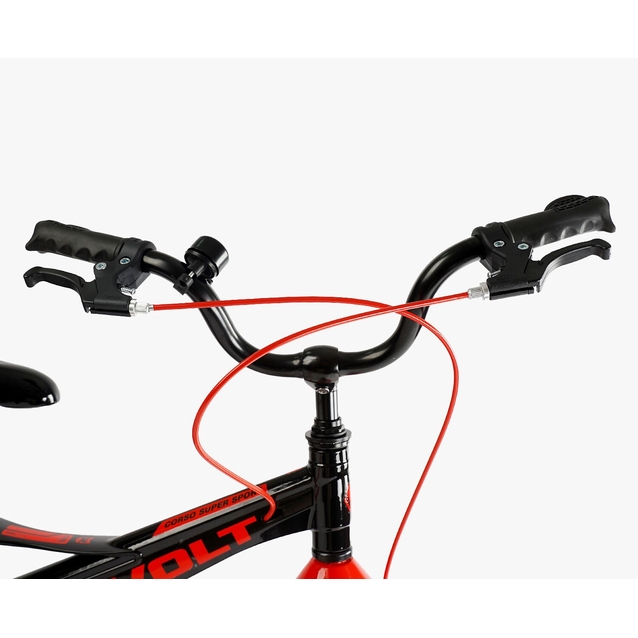 Дитячий велосипед 18 MG Corso «REVOLT» MG-18747, магнієва рама, чорно-червоний фото westvelo.com