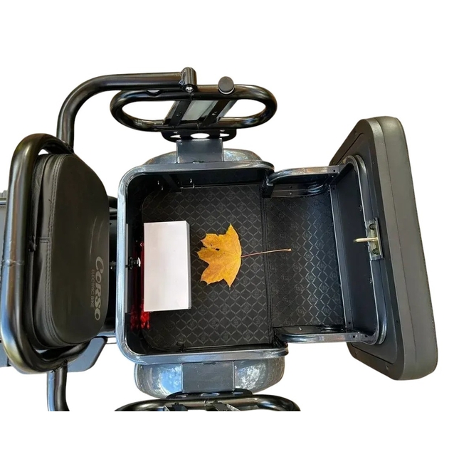 Трицикл Corso «PROTEX» PRX-702588, двигун 1200W, акумулятор 72V 23Ah графеновий, графітовий + 1 ящик. акум, колеса 10" фото westvelo.com