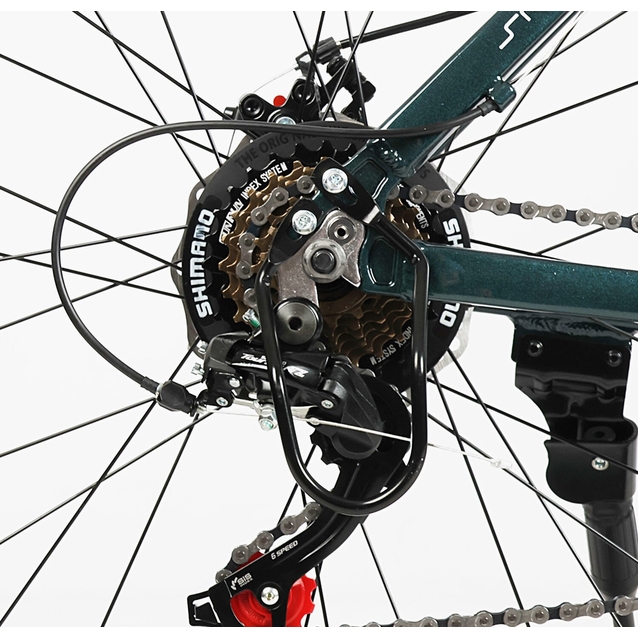 Велосипед 29 AL Corso «DARK-X» DX-29336 алюміній 19", (к-т SHIMANO) смарагдовий фото westvelo.com