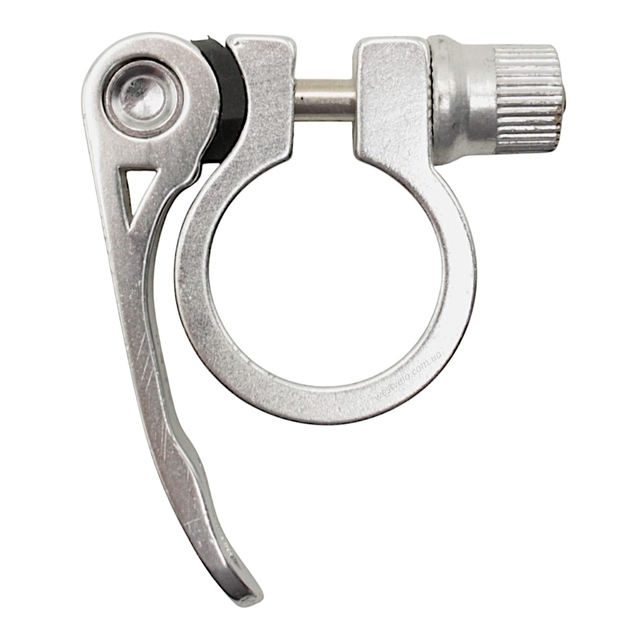 Хомут з ексцентриком труби сідла Ø27.2 мм алюміній сірий фото westvelo.com