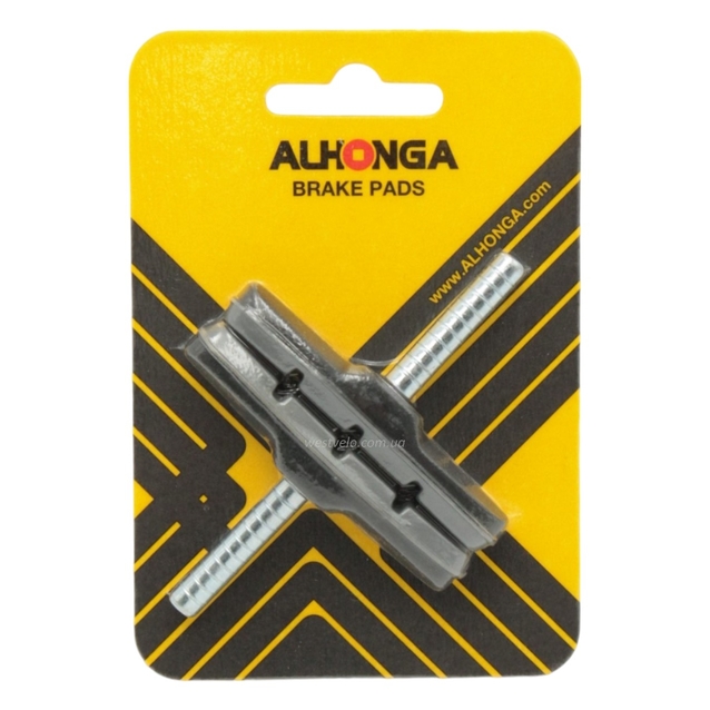 Колодки гальмівні кантиліверні штир ALHONGA сірі фото westvelo.com