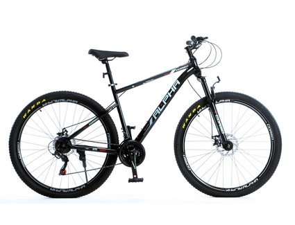 Велосипед 29 ST Corso «ALPHA» LF-29119 сталь 19", (к-т SHIMANO) чорно-червоний