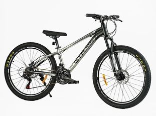 Велосипед 26 AL Corso «GTR-3000» GT-26850 алюміній 13", (к-т SHIMANO) сіро-чорний