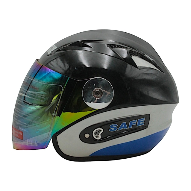 Мото шолом, відкритий №205 VIRTUE чорний, чоловічий фото westvelo.com