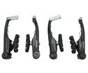 Гальма V-brake (перед + зад) ARTEK LV12DG алюміній чорні, посилені фото westvelo.com