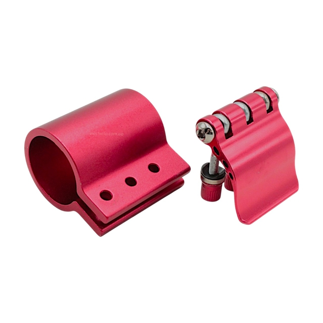 Фіксатор (хомут) керма, кріпл. ексцентрик, алюмінієвий, червоний, для електросамоката фото westvelo.com