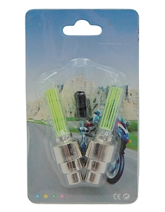 Мигалка-ковпачок на ніпель колеса прозора (жовті) FireFly