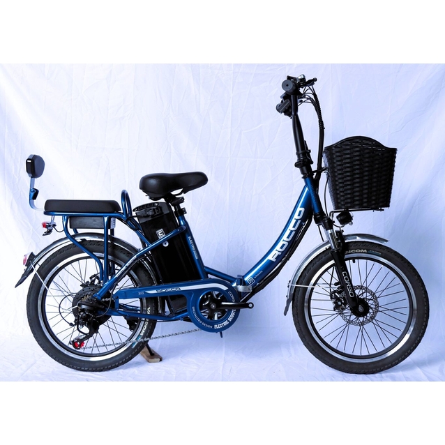 Електровелосипед 20 ST Corso «ROCCO» RC-20359 сталь складний, двигун 500W, акумулятор 48V20Ah літієвий, синій фото westvelo.com