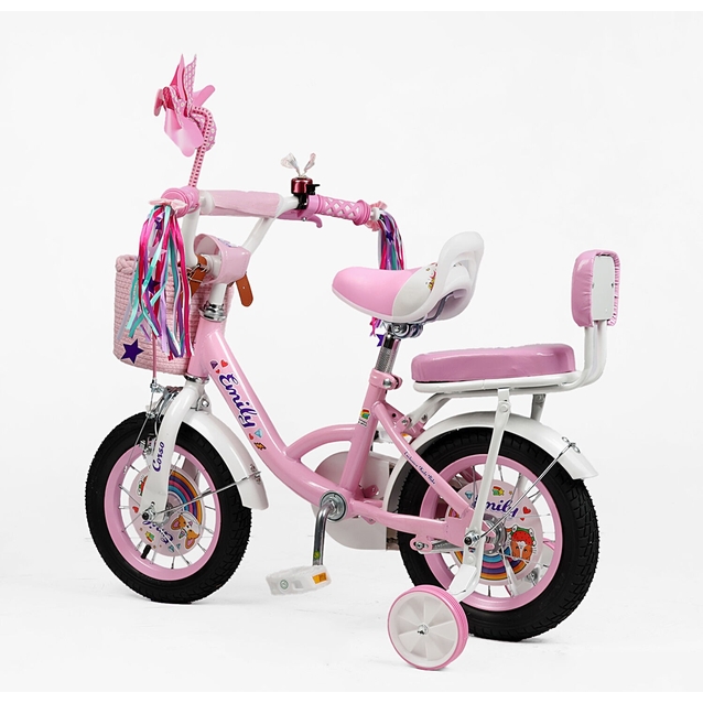 Дитячий велосипед 12 ST Corso «EMILY» ML-15569 рожевий фото westvelo.com