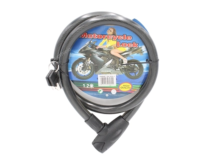Замок Motorcycle Lock Ø18mm-1200mm на круглий ключ посилений