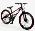 Велосипед 24 ST Corso «RIDER» RD-24952 сталь 11", (к-т LTWOO-A2) чорно-червоний фото westvelo.com