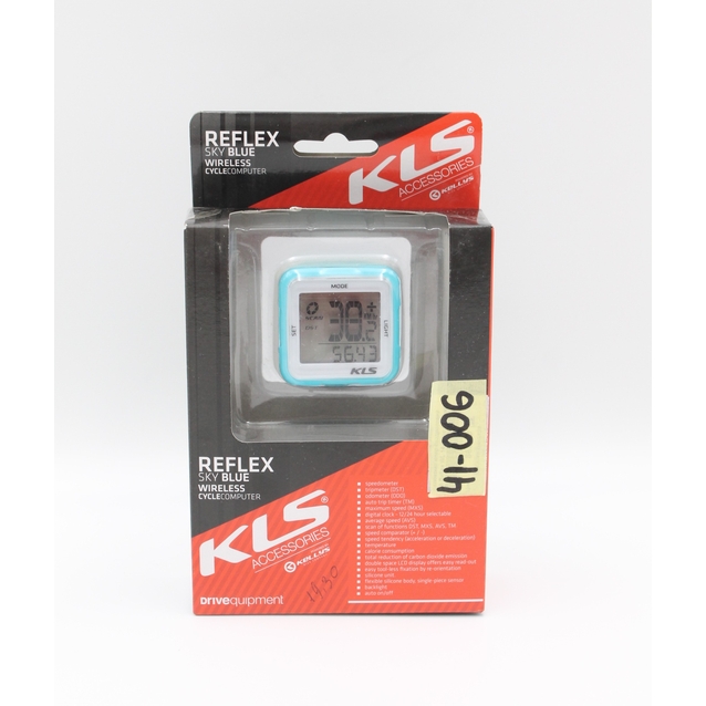 Велокомп'ютер KLS Reflex WL синій, безпровідний (14 functions) фото westvelo.com