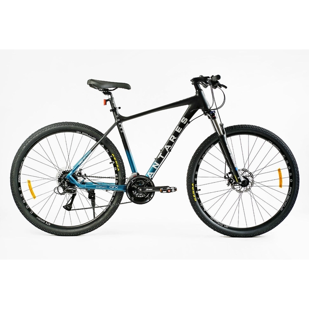 Велосипед 29 AL Corso «ANTARES» AR-29940 алюміній 21", (к-т SHIMANO) чорно-блакитний фото westvelo.com