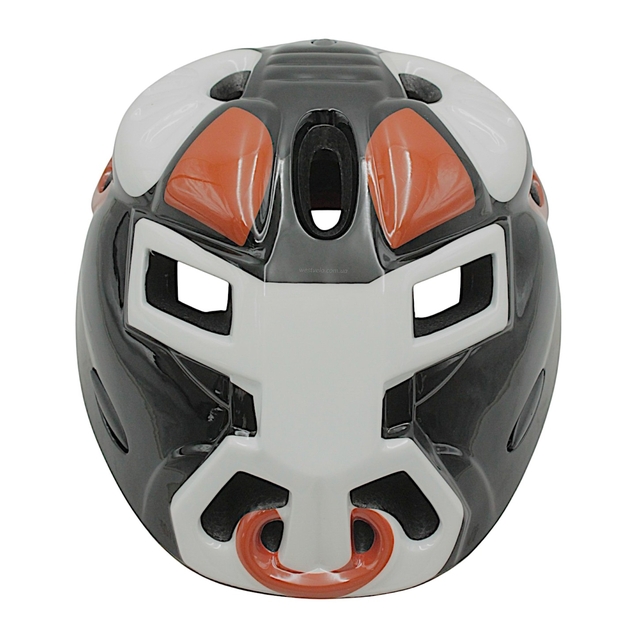 Вело шолом дитячий (341) (внутрішній розмір 17х15.5 см) чорно-білий фото westvelo.com