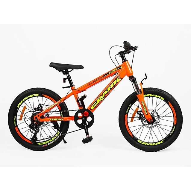 Велосипед 20 ST Corso «CRANK» CR-20095 сталь 11", (к-т SHIMANO) помаранчевий фото westvelo.com