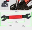 Ключ педальний червоно-чорний якісний PIHU ВТ-2919 фото westvelo.com