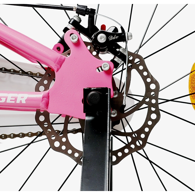 Дитячий велосипед 20 AL Corso «TAYGER»  TG-20574 алюмінієва рама, дискові гальма, рожевий фото westvelo.com