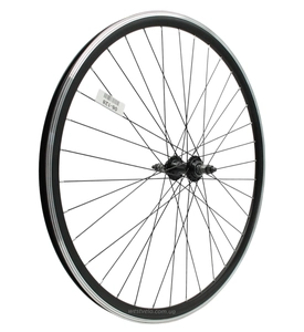 Колесо 28-29 зад, обід 2-ний чорний, втулка AL. SHUNFENG на промах чорна, чорна спиця (без назви)