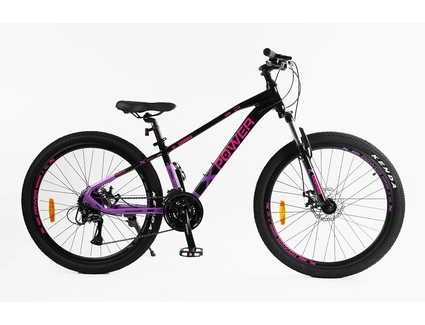 Велосипед 26 AL Corso «X-POWER» PW-36150 алюміній 13", (к-т SHIMANO) чорно-фіолетовий