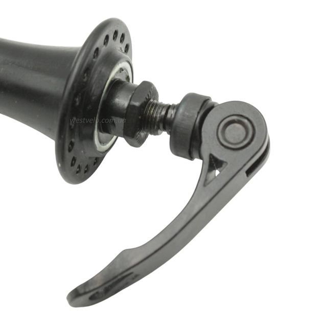 Втулка мтв передня, алюмінієва з ексцентриком, чорна (14Gx36H) фото westvelo.com