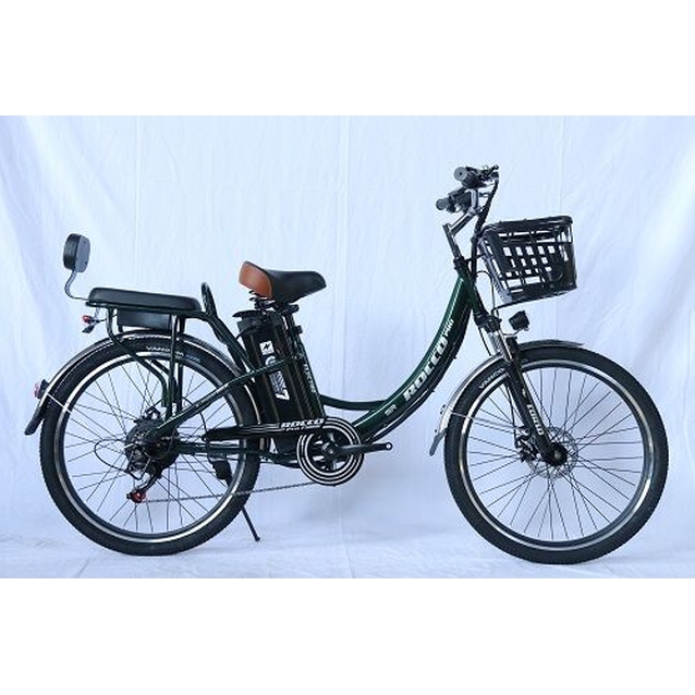 Електровелосипед 27.5 ST Corso «ROCCO» RC-49721 сталь, двигун 750W, акумулятор 48V 20Ah літієвий, темно-зелений фото westvelo.com