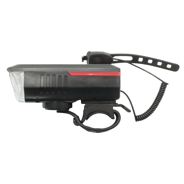 Фара usb + сигнал BG-LY-17, (250 lm).із сонячною панеллю.(1200 mAh) фото westvelo.com