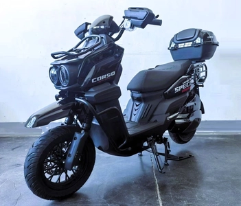 Електроскутер Corso «SPECIAL RS» SP-400741, двигун 2999W, акумулятор 72V 50Ah літій-залізо-фосфатний, чорно-червоний, колеса 12"